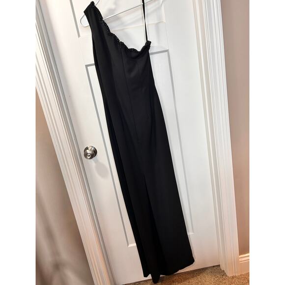 Cire Women's Embellished One Shoulder Maxi Dress Evening Party Black Size 6 - Picture 4 of 14